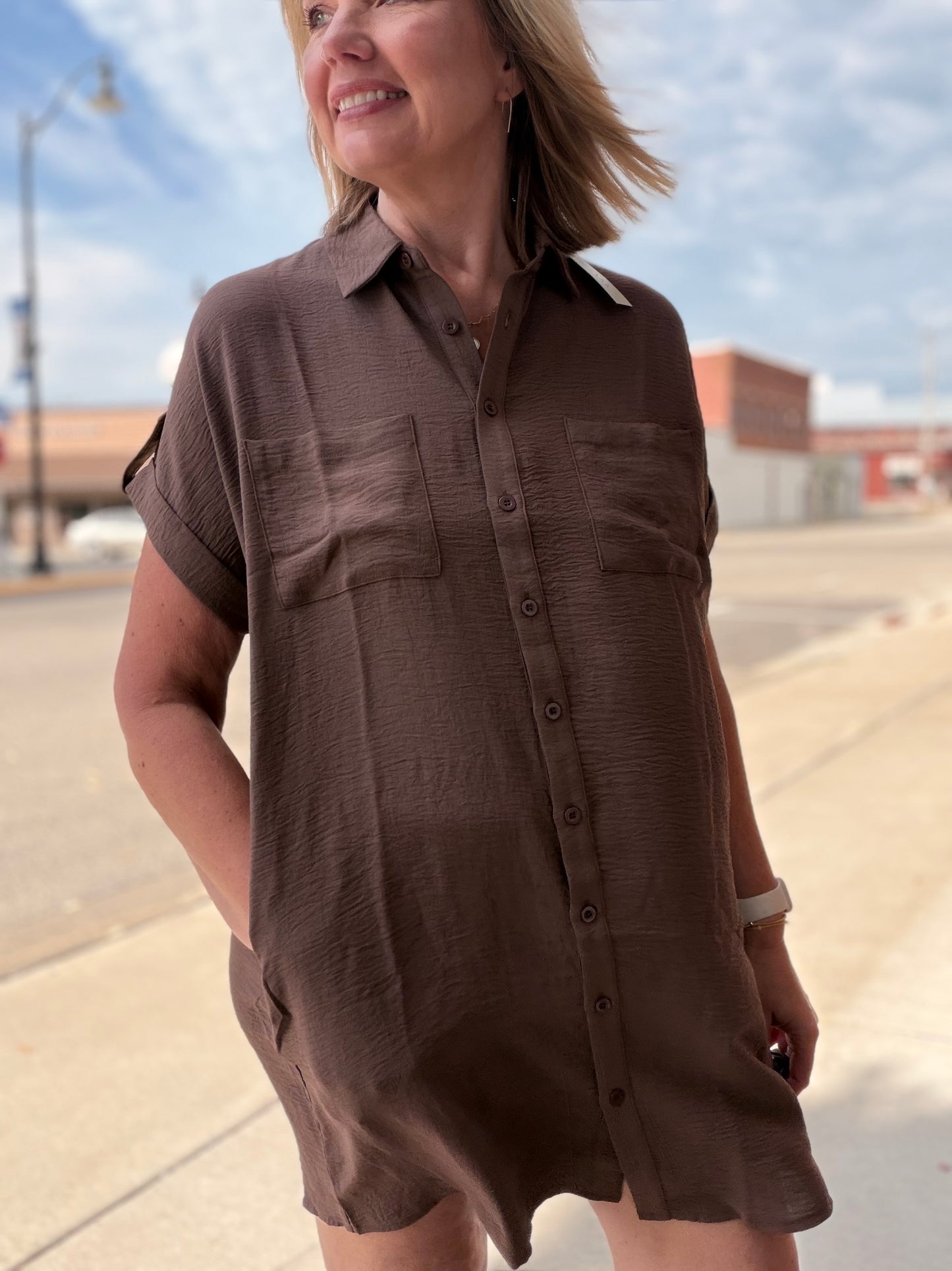 Settling Into Fall Shirt Dress