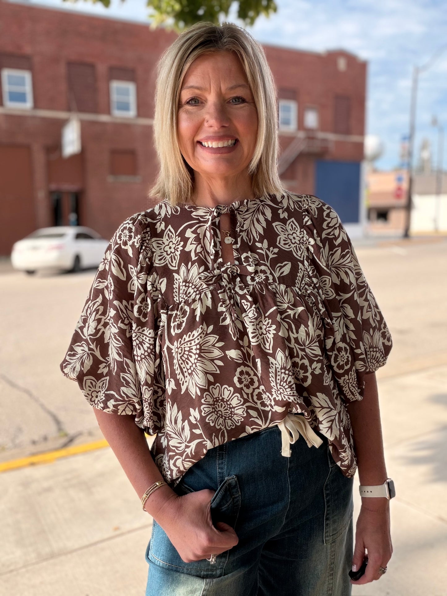 The Raya Boho Printed Blouse