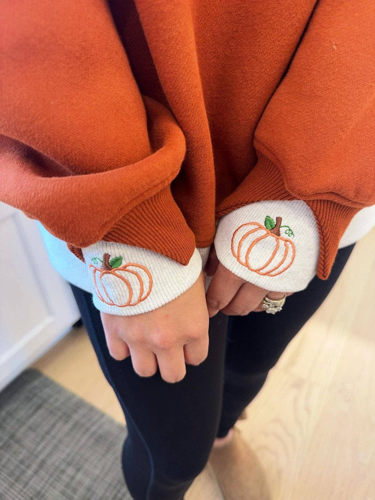Pretty Little Pumpkins Duo Cuff Sweatshirt