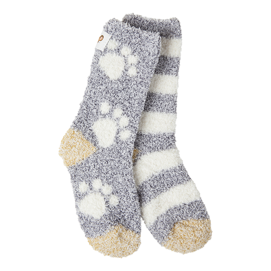 Kids Cozy Crew Paw and Stripe