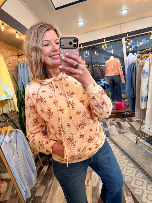 Sunshine Vibes Floral Hoodie