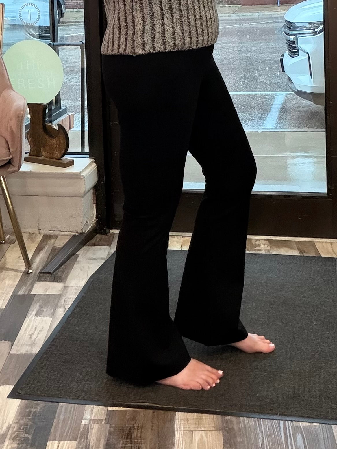 Z Supply Do It All Flare Black Pant