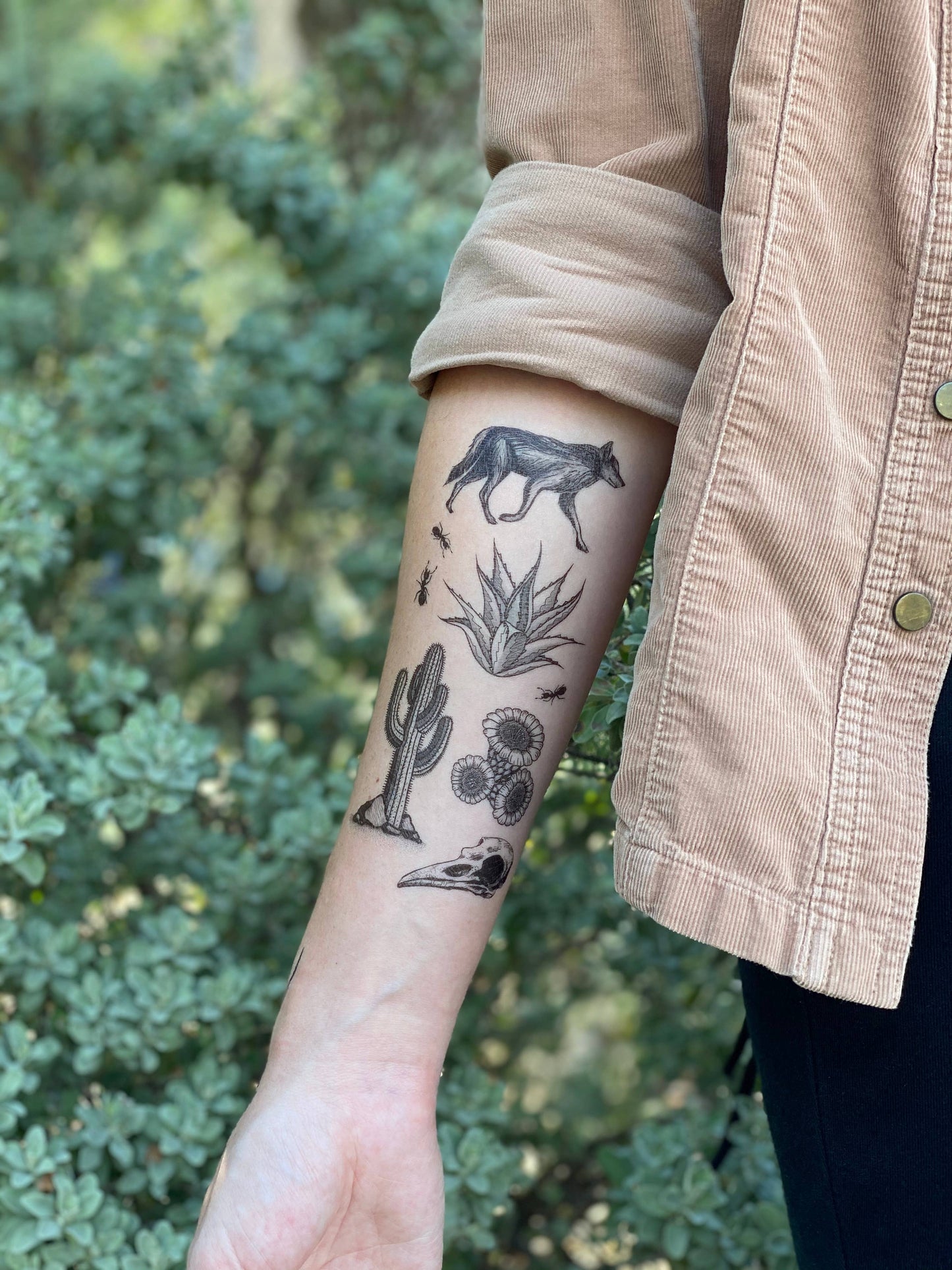 Desert Wild Temporary Tattoo