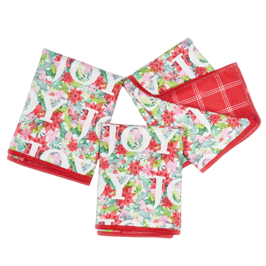 Mighty Mini Towel (Set of 3) Reversible - Marie Le Moal Joyful Foliage