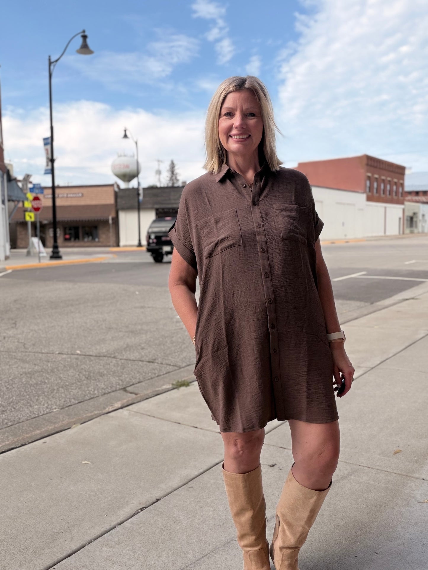 Settling Into Fall Shirt Dress