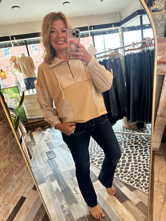 Good Times Half Zip French Terry Sweatshirt