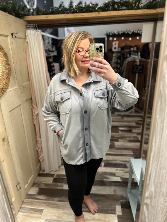 The Bomb Dot Com Fleece Shacket