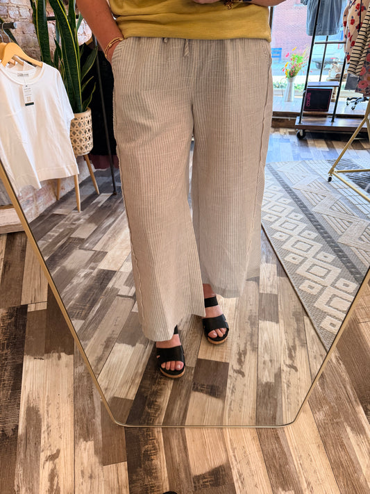 Striped Wide Leg Pants