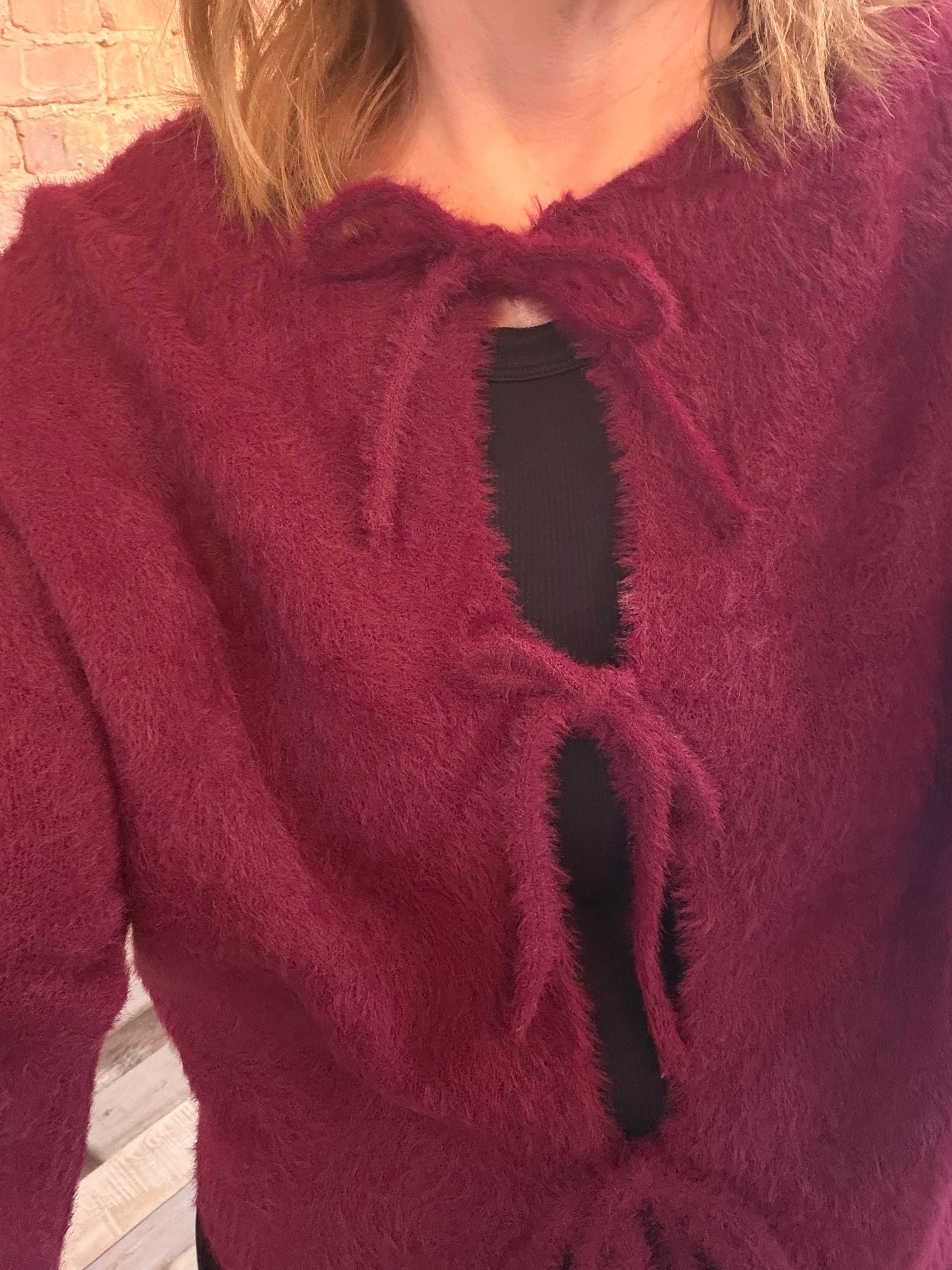 The Marlow Cozy Sweater w/Front Ties