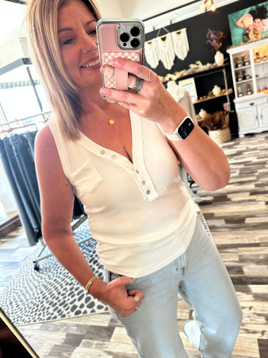 You'll Reach for This Pocket V-neck Tank