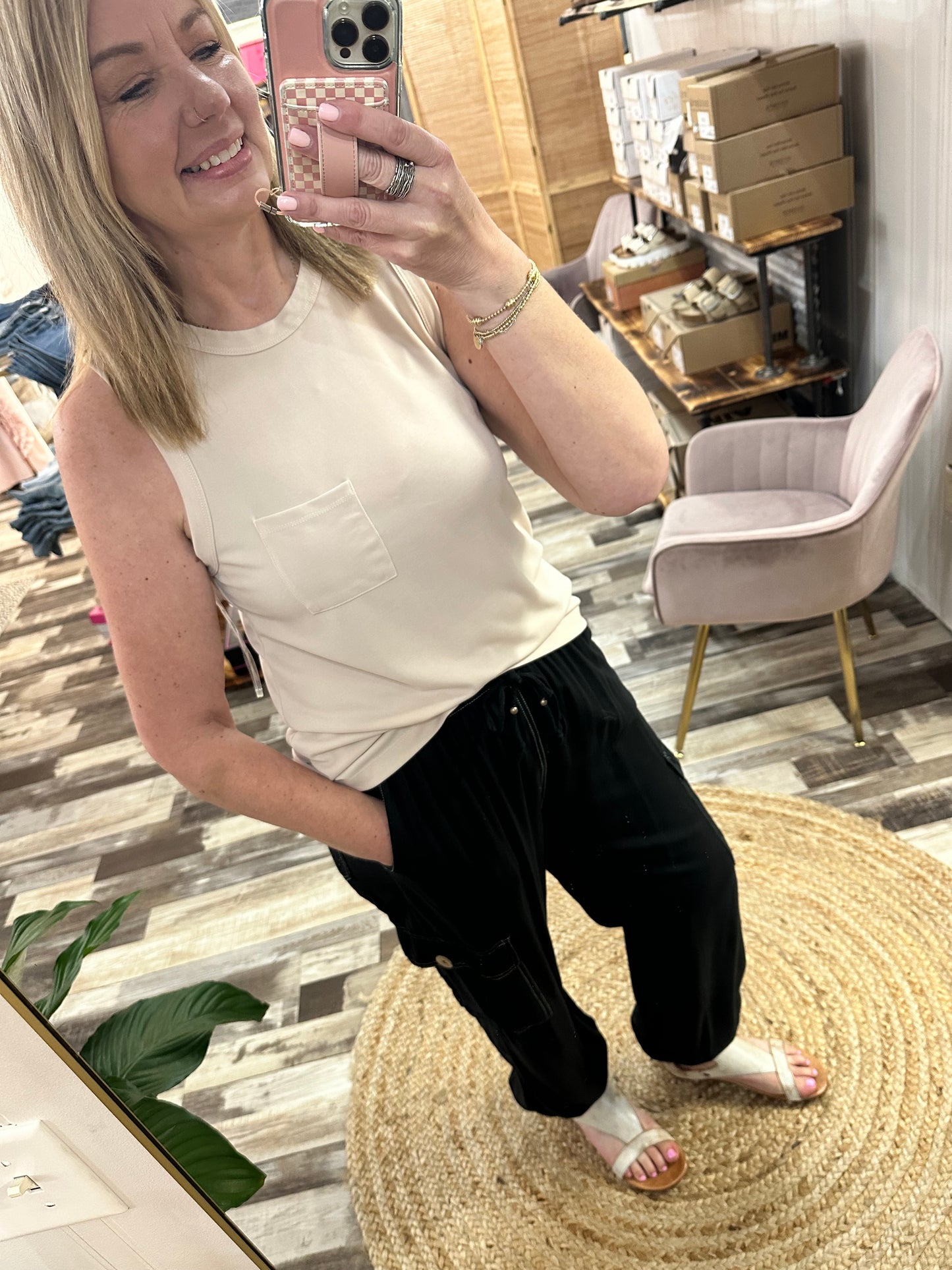 Relaxed Fit Pocket Tank
