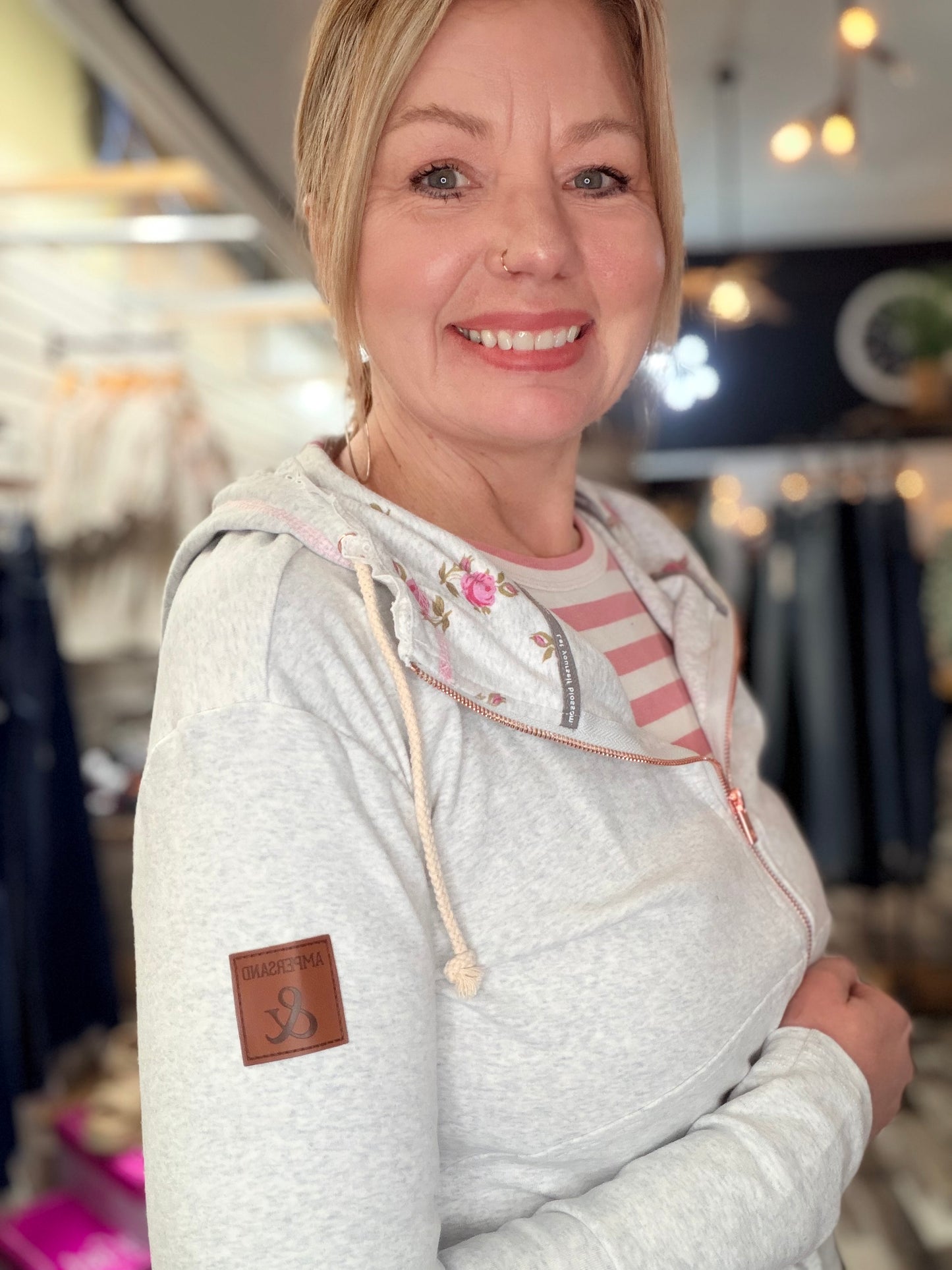 Ampersand Avenue Morning Mist - Full Zip Hoodie