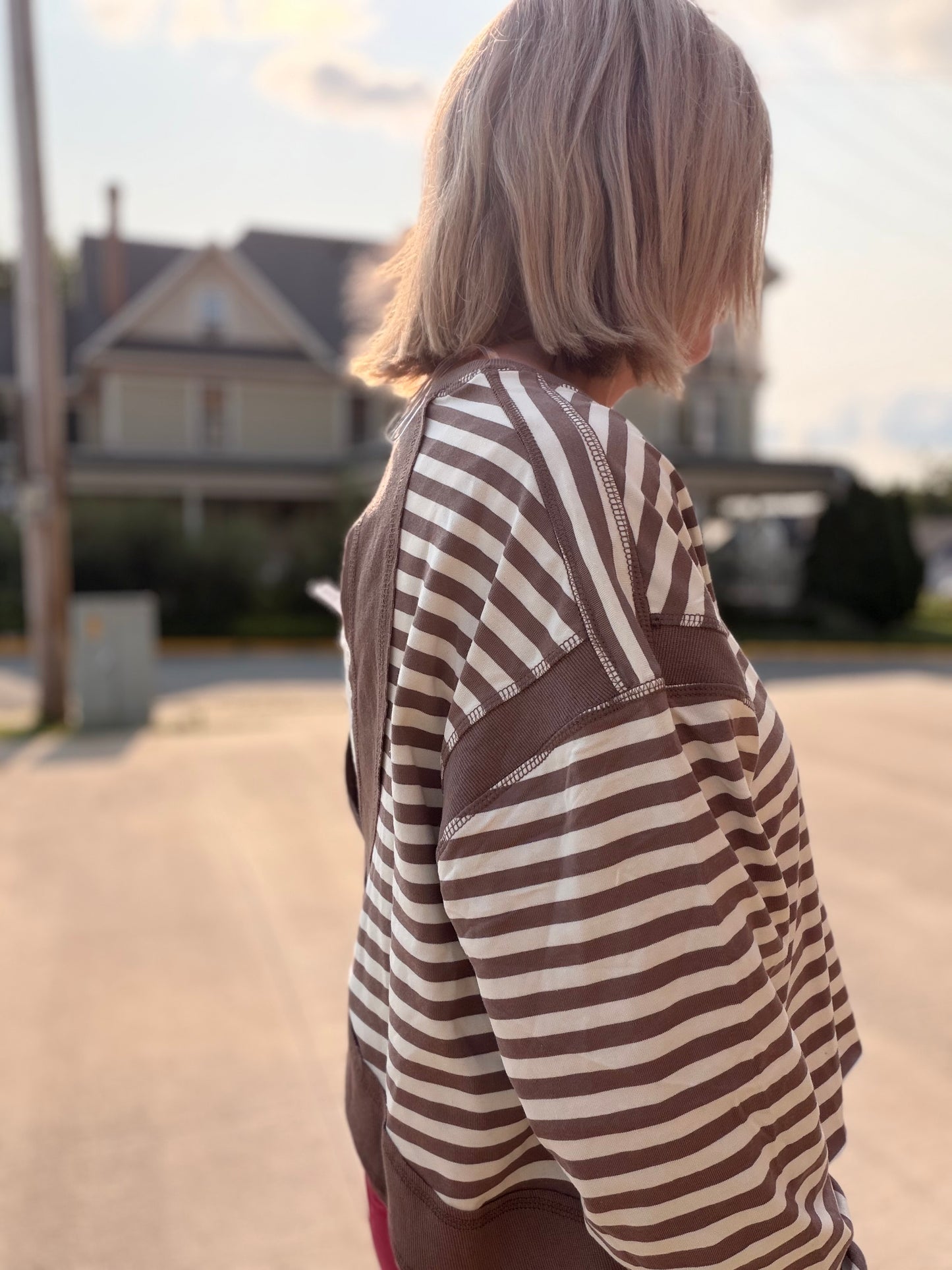 Back Off Striped Long Sleeve