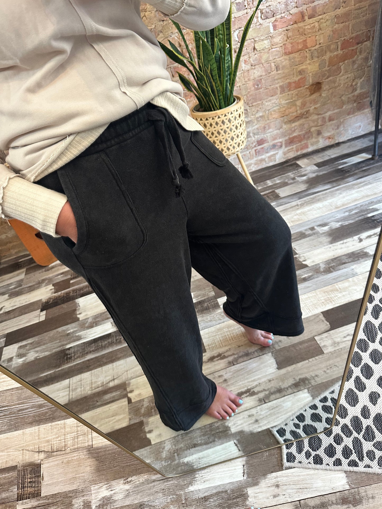 Acid Washed Comfy Casual Pants