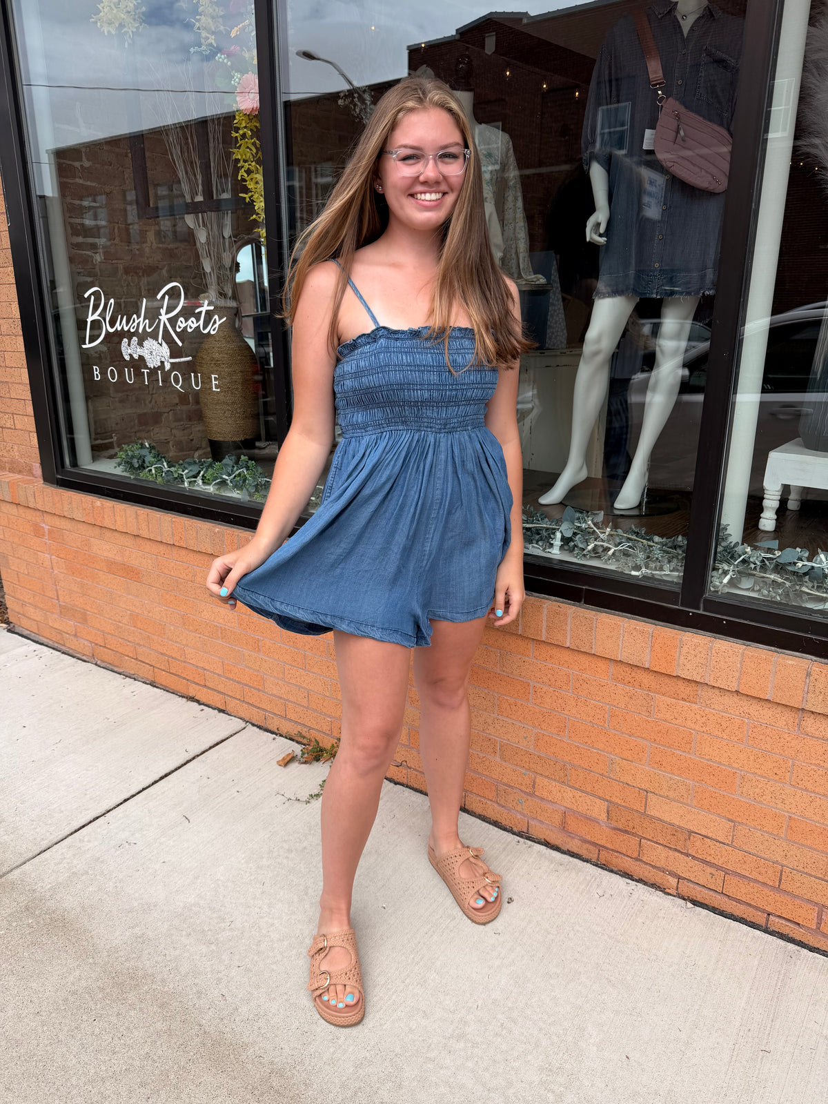 Summer Nights Ruched Romper