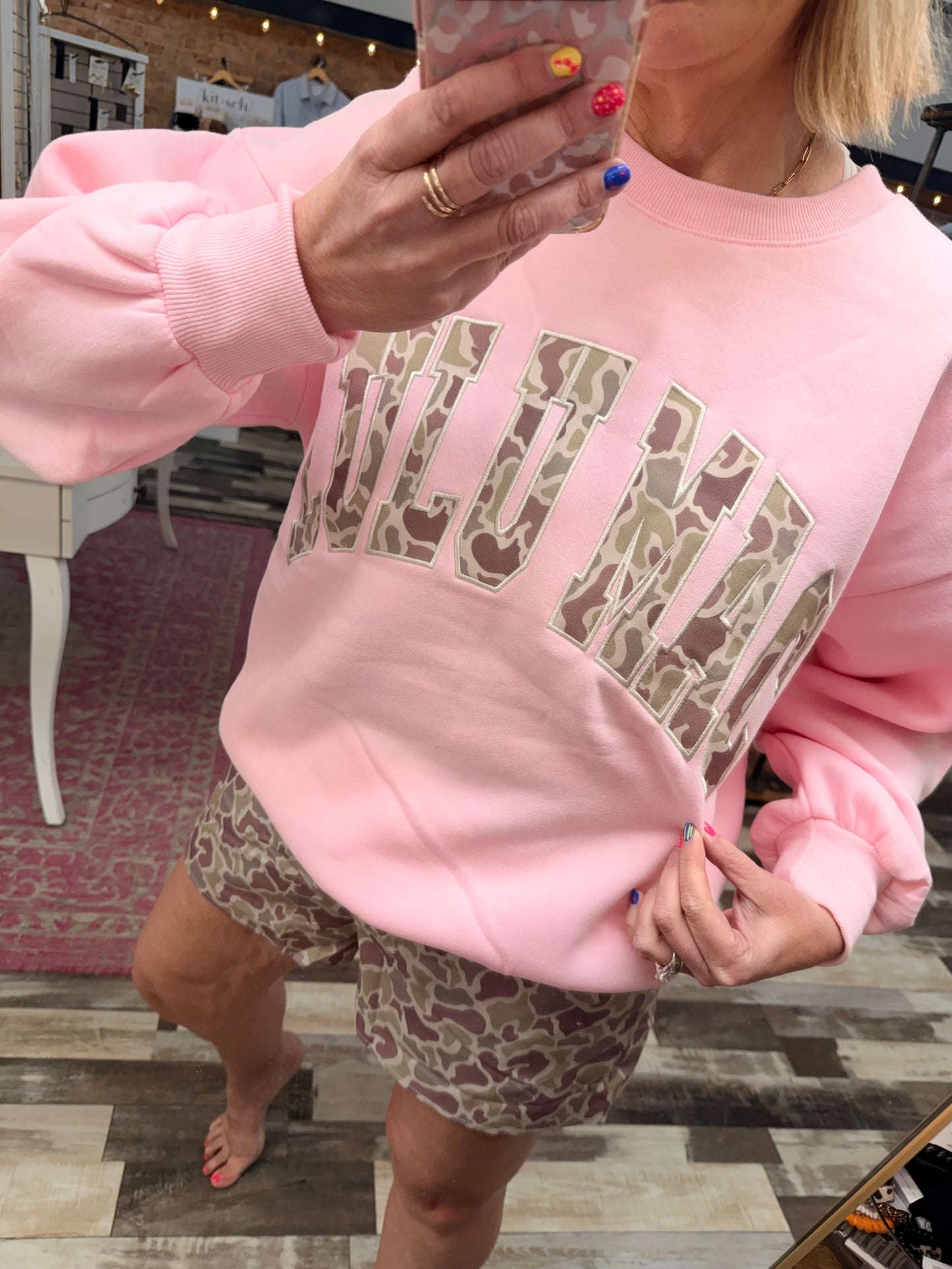 Lulu Mac Pink Camo Pullover