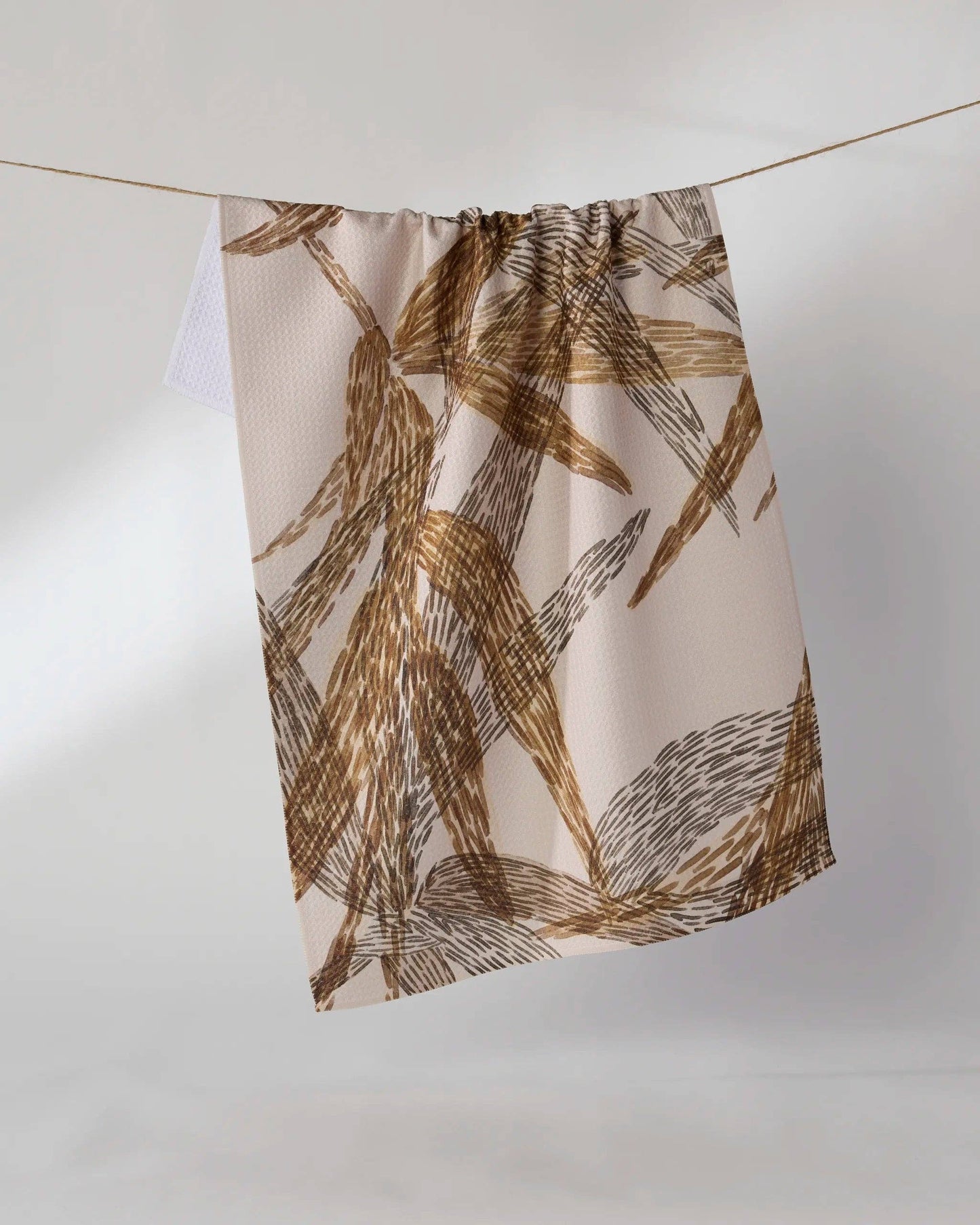Amber Wildflower Tea Towel