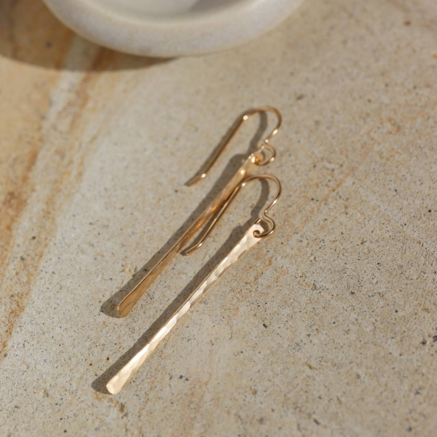 Token Jewelry - Mini Matchstick Earrings: Sterling Silver