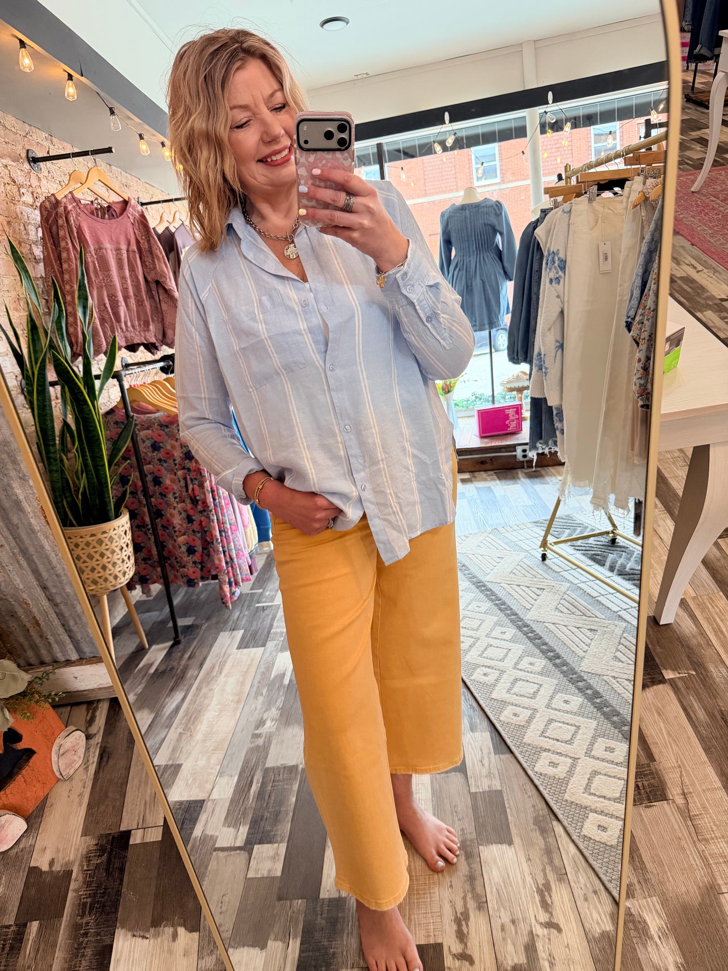 Z Supply Perfect Linen Striped Top