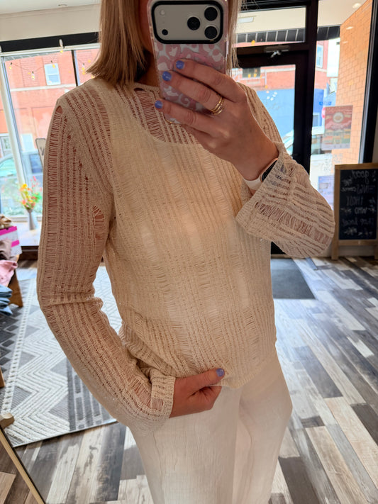 Ladder Knit Sweater