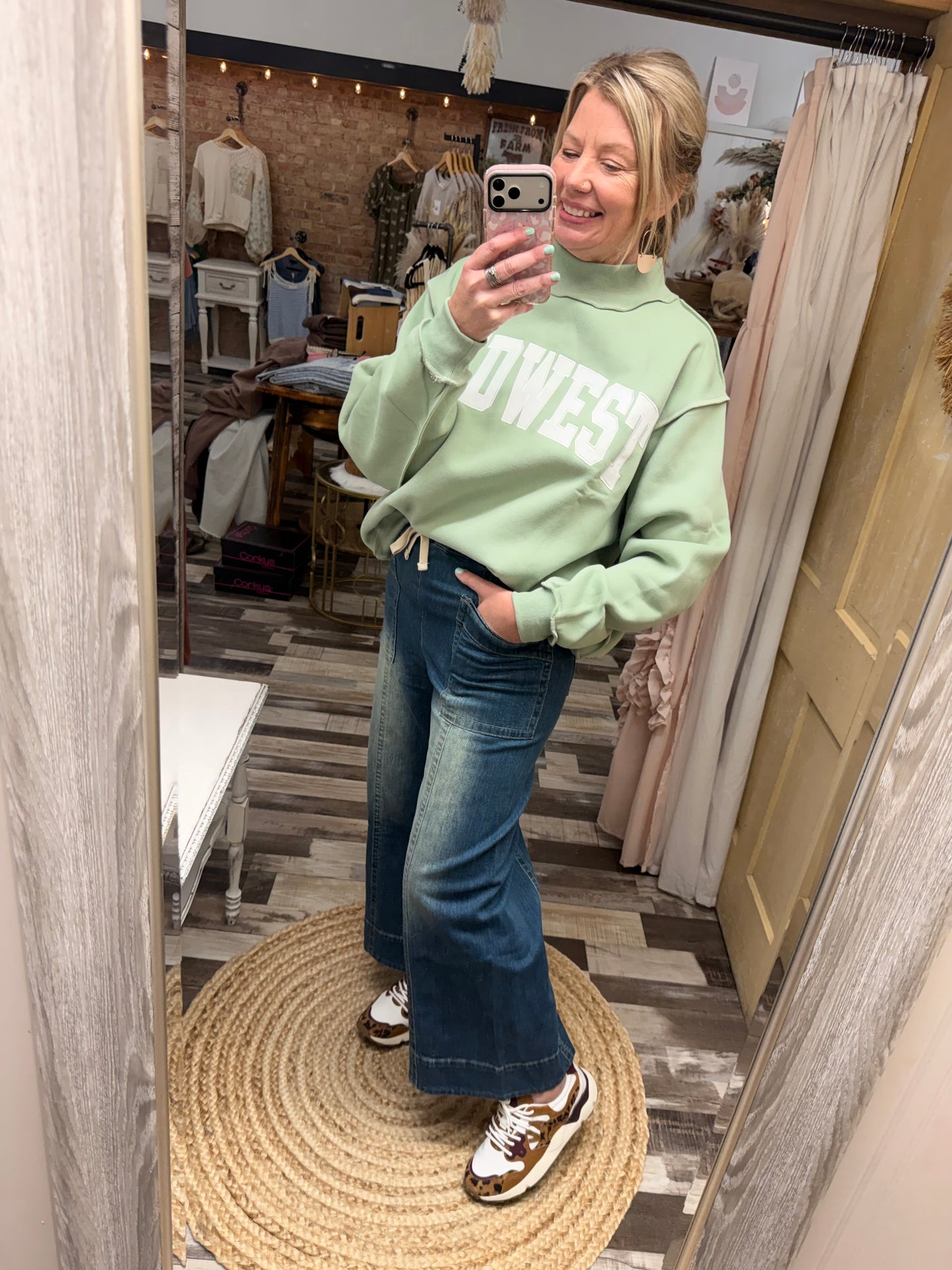 Midwest Mini Mock Pullover