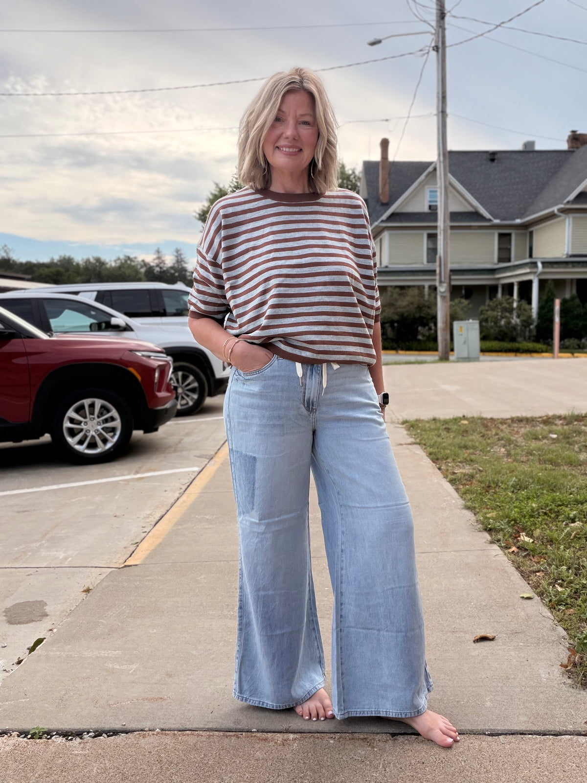 Judy Blue Chill Girl Charlie Palazzo Jeans