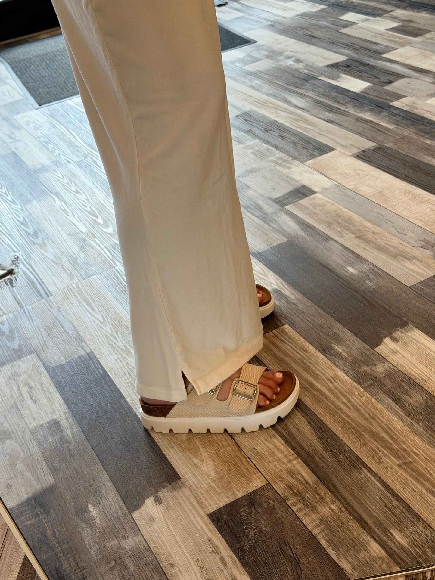 Just Roll With It Fold Over Wide Waist Sweatpant