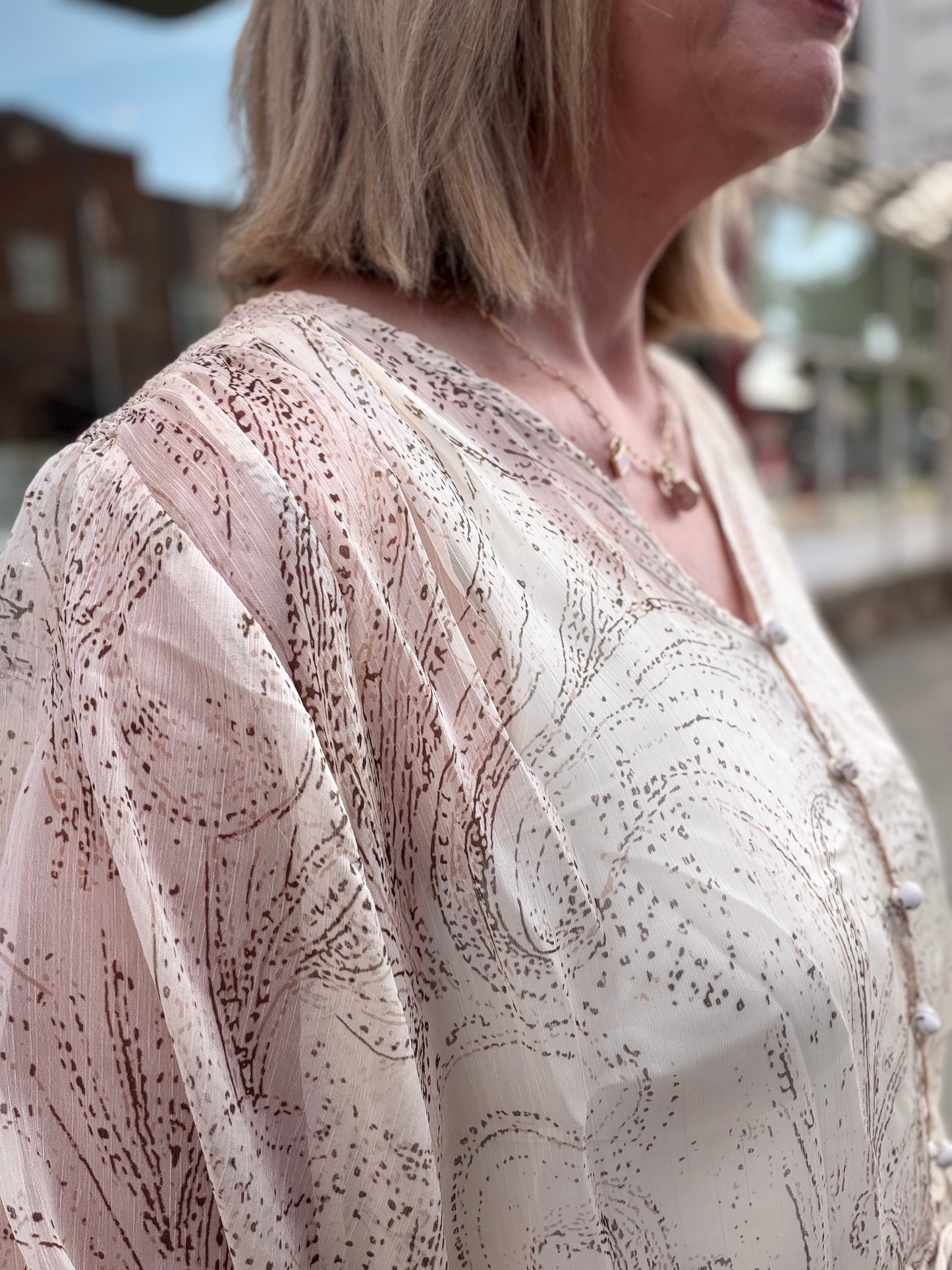 Sheer Fall Blouse