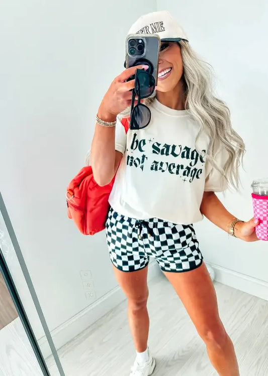 Be Savage Not Average Graphic Tee