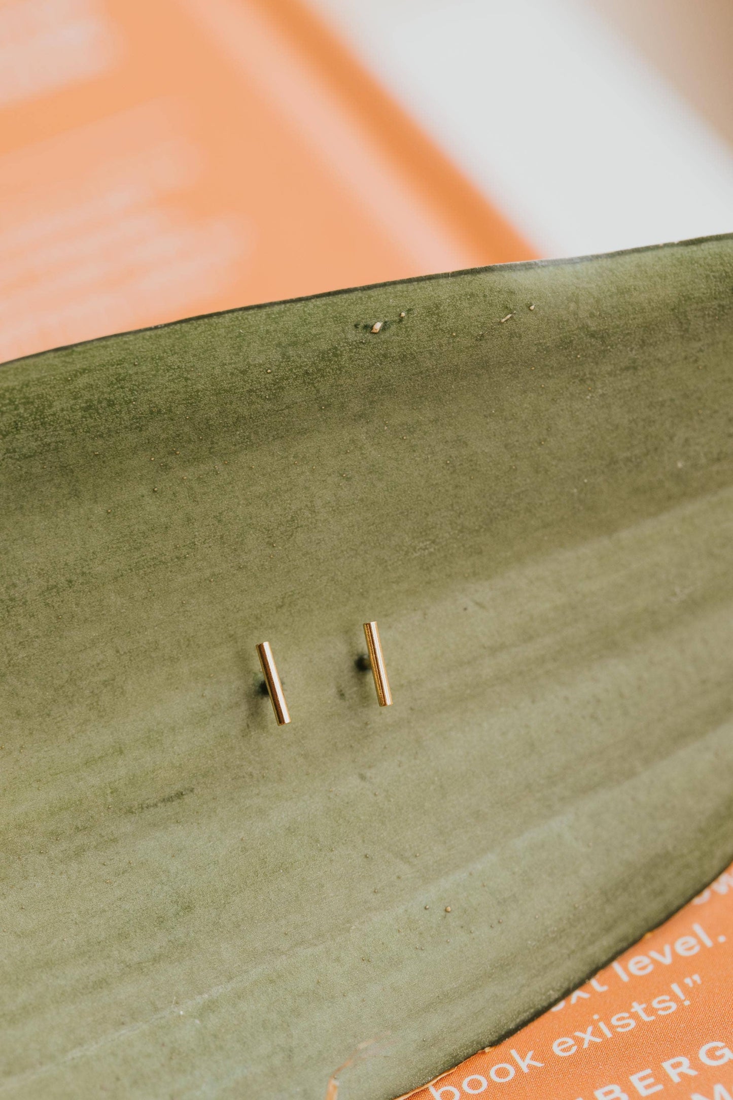 Tiny Bar Studs | 14kt Gold Fill