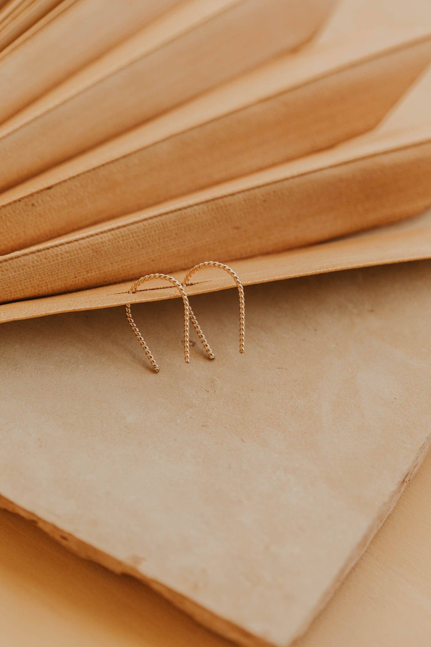 Twisted Tiny Horseshoe Earrings | 14kt Gold Fill