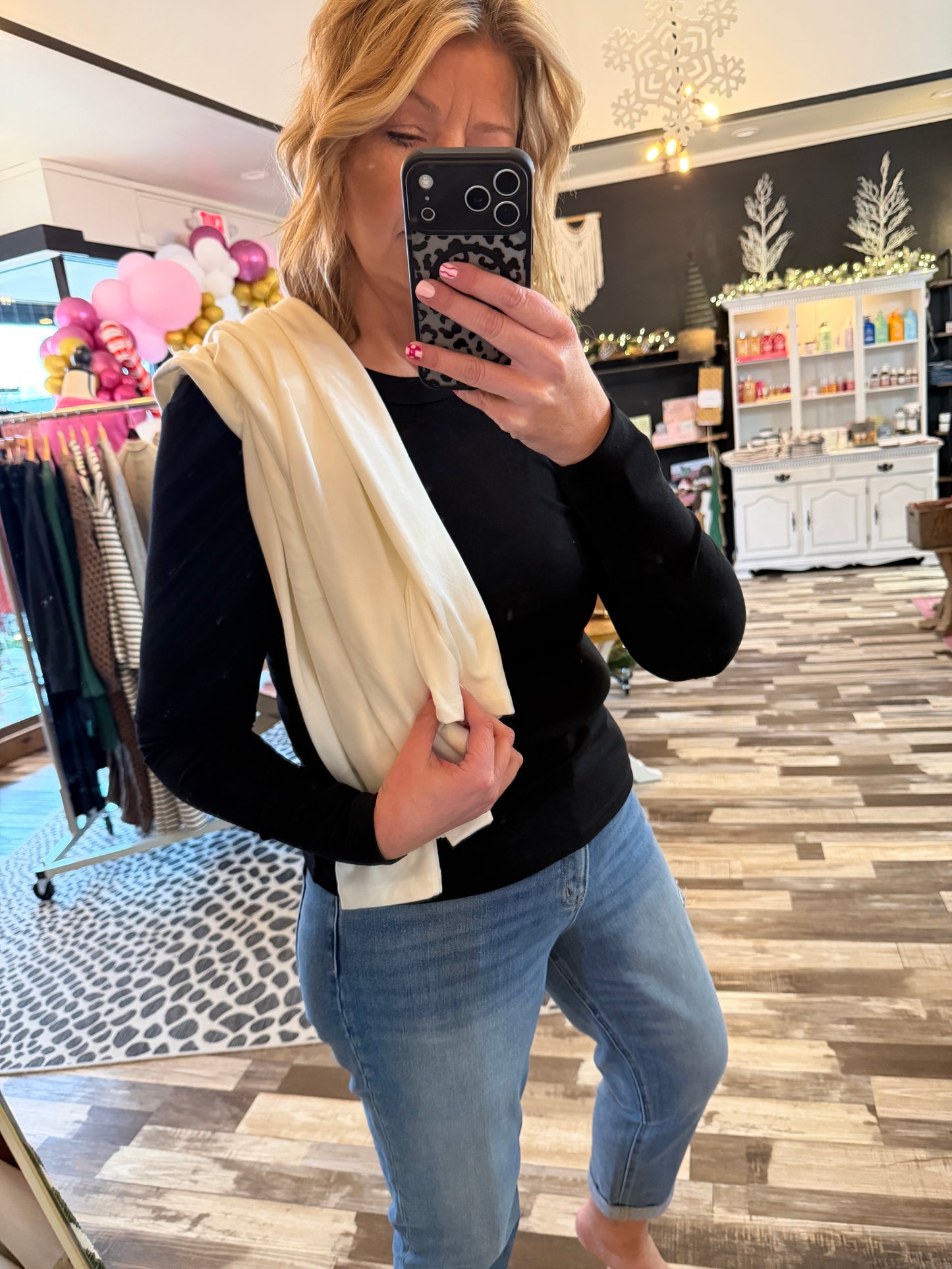 Basic Round Neck Long Sleeve Top