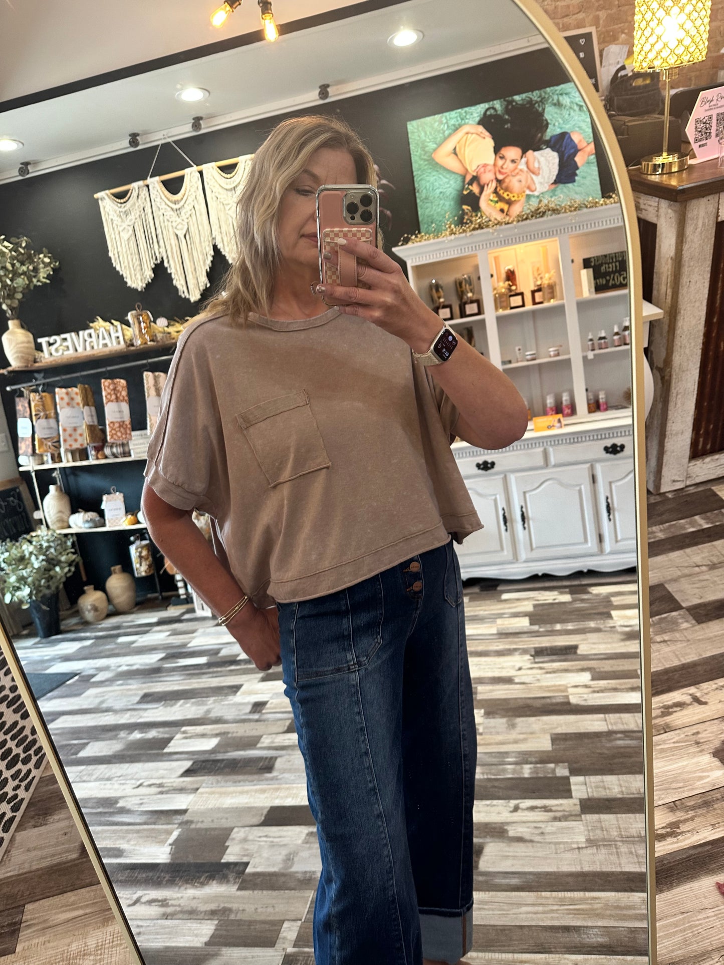 The Dani Mineral Washed Oversized Comfy Top