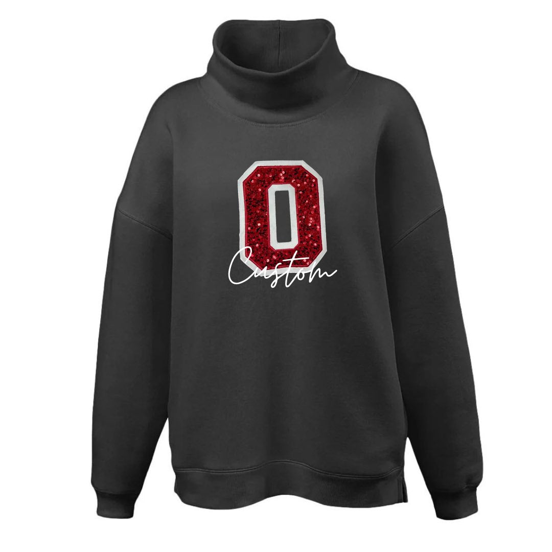 PRE-ORDER!!  Mock Neck Custom School Sweatshirt!!