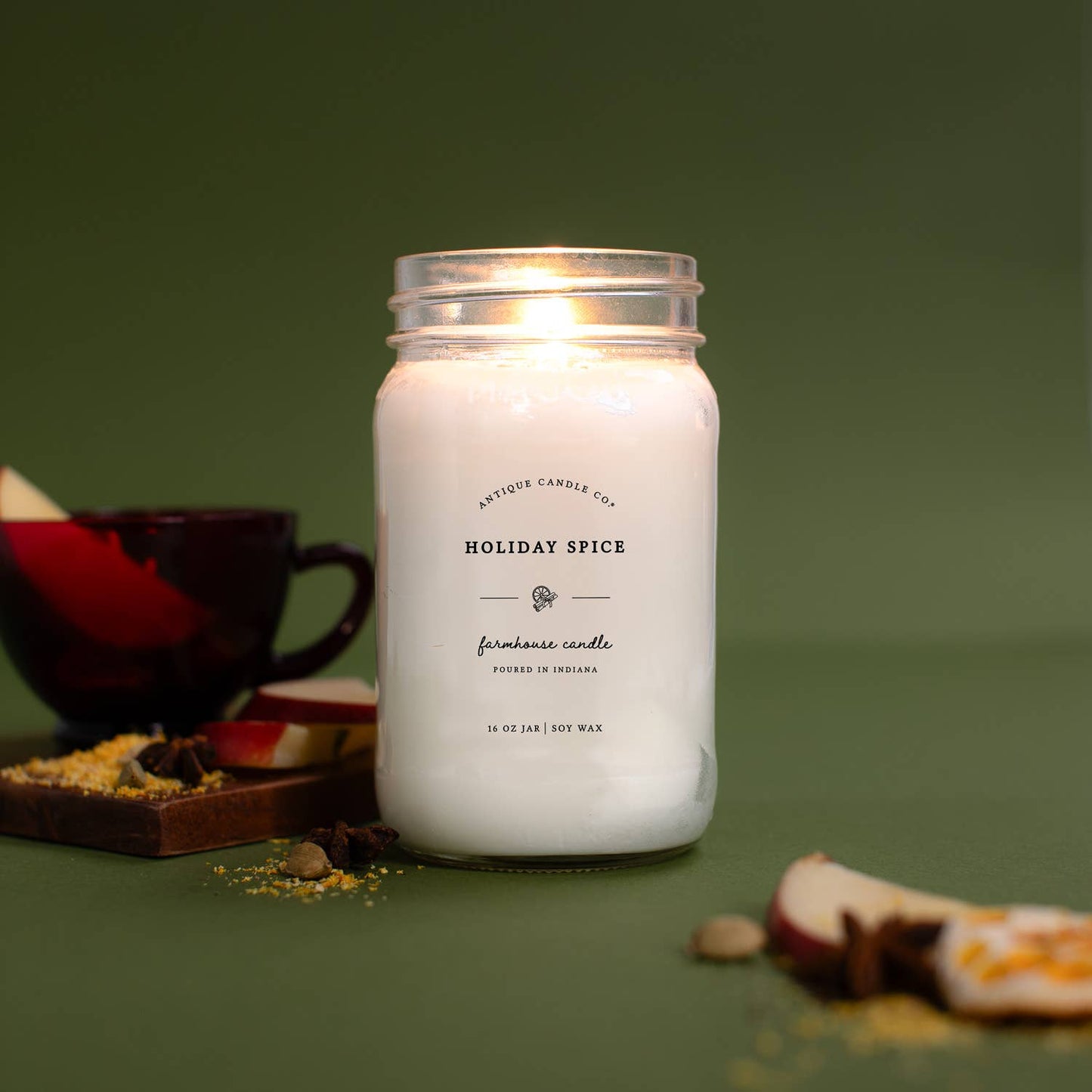 Holiday Spice - Soy Wax Mason Jar Candle