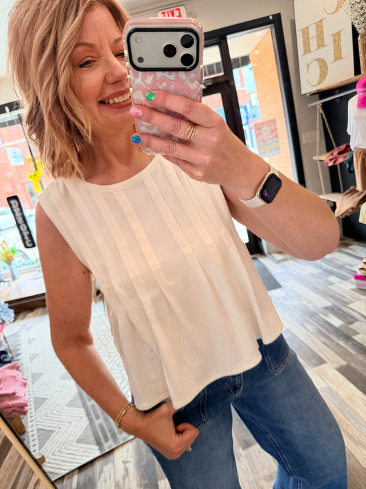 Aura Pleated Top