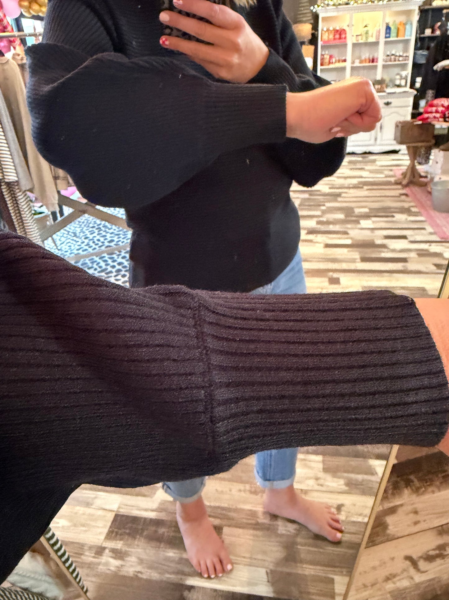 Horizontal Ribbed Sweater