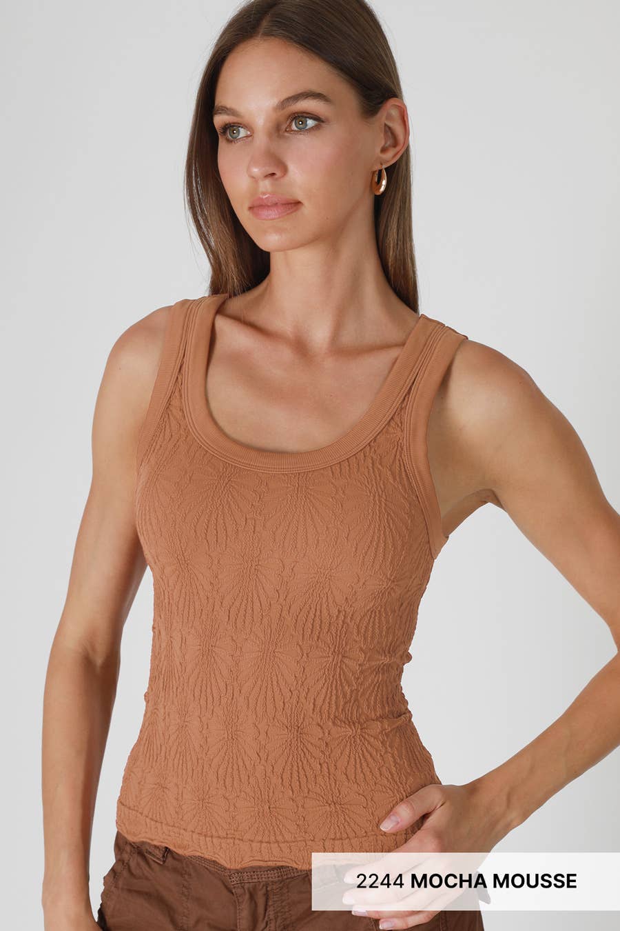 Reversible Lace Textured Tank Top