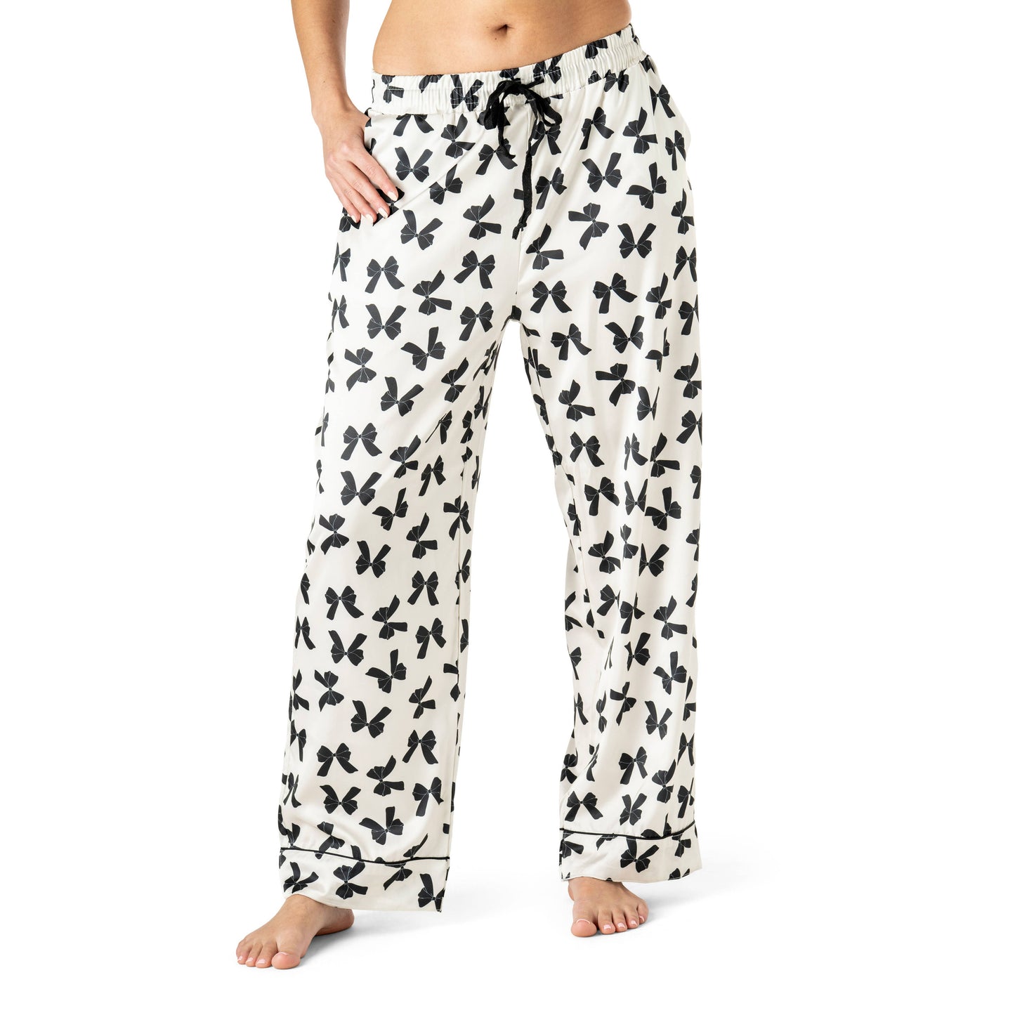 Hello Mello Cat's Meow Satin Pajama Pant