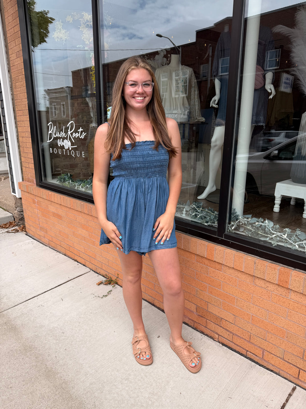 Summer Nights Ruched Romper
