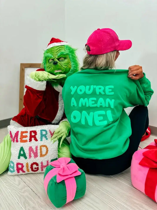 You're A Mean One Graphic Crewneck