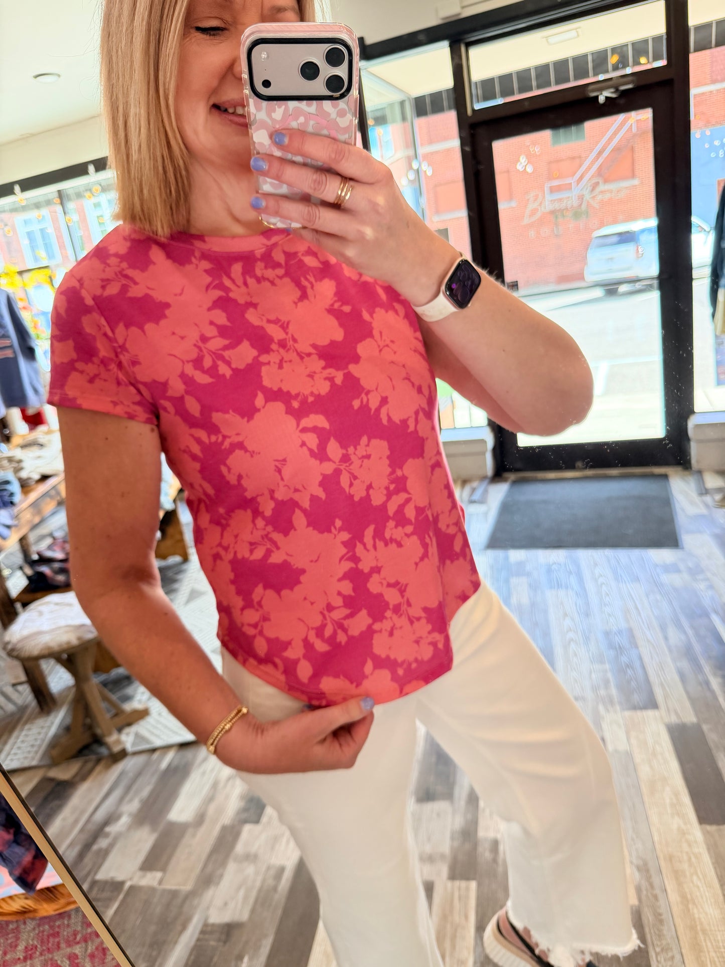Summer Loving Floral Print Tee