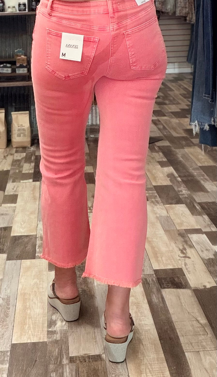 Zenana Acid Washed High Waist Bootcut Jeans