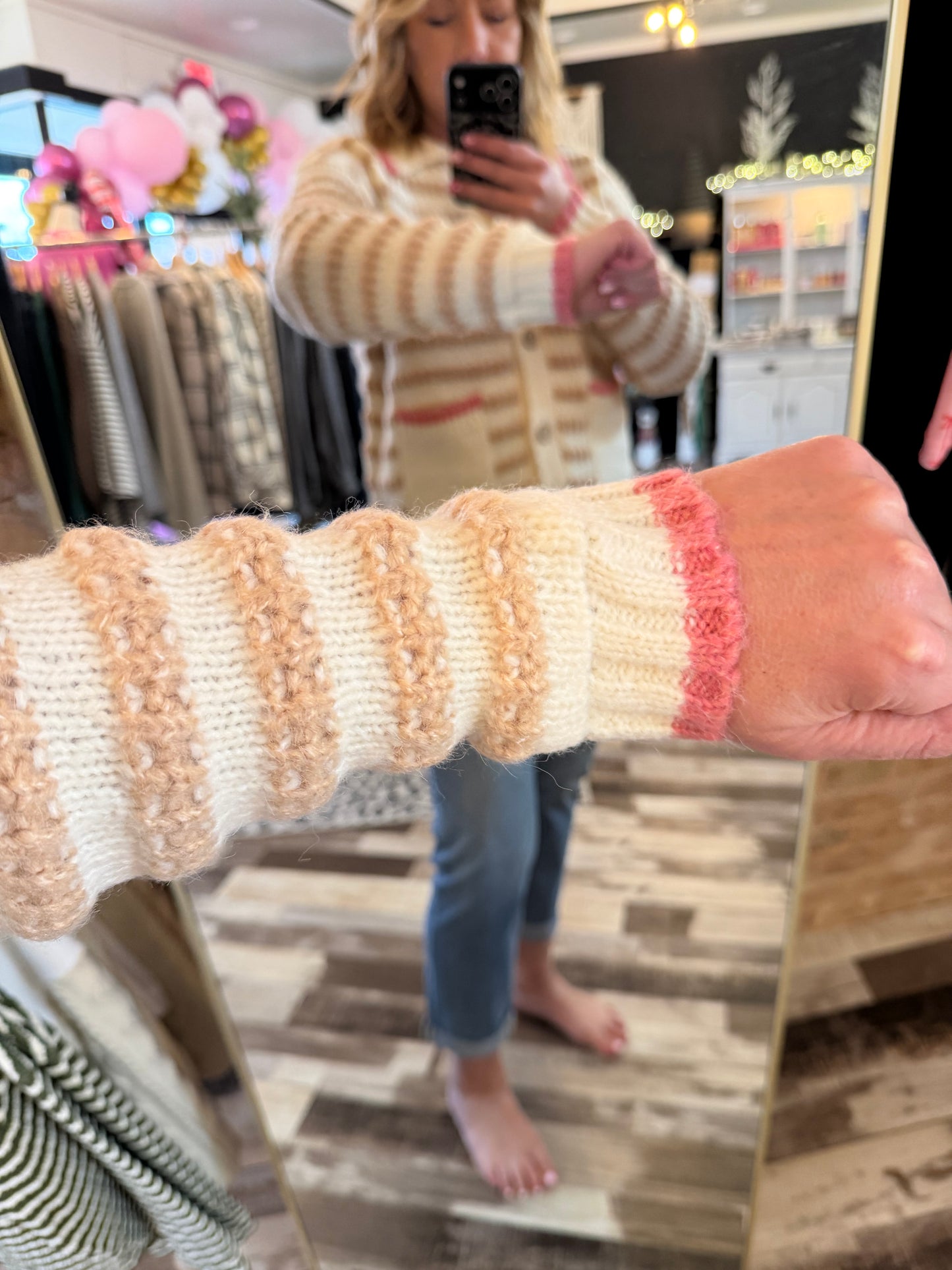 Collared Long Sleeve Button Down Cardigan