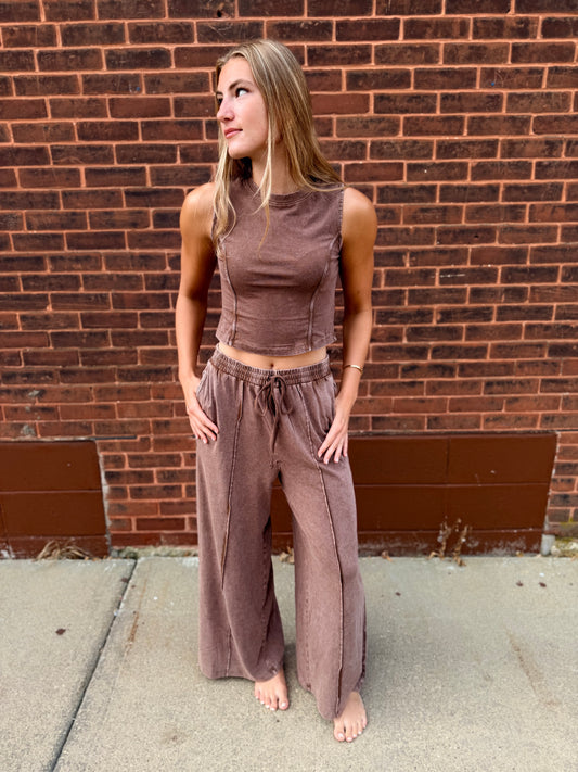 Slaying Fall Mineral Wash Tank & Wide Leg Set