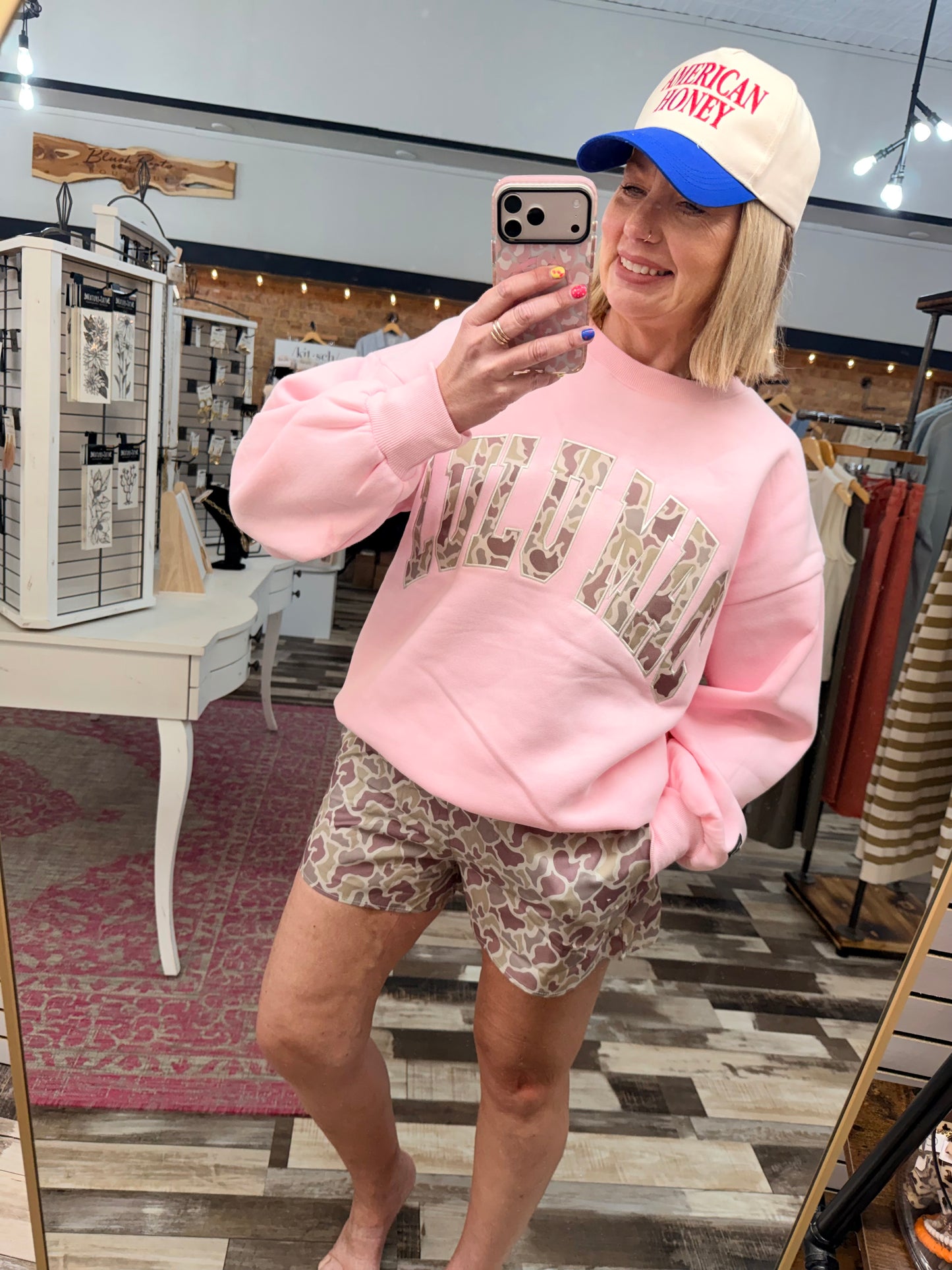 Lulu Mac Pink Camo Pullover