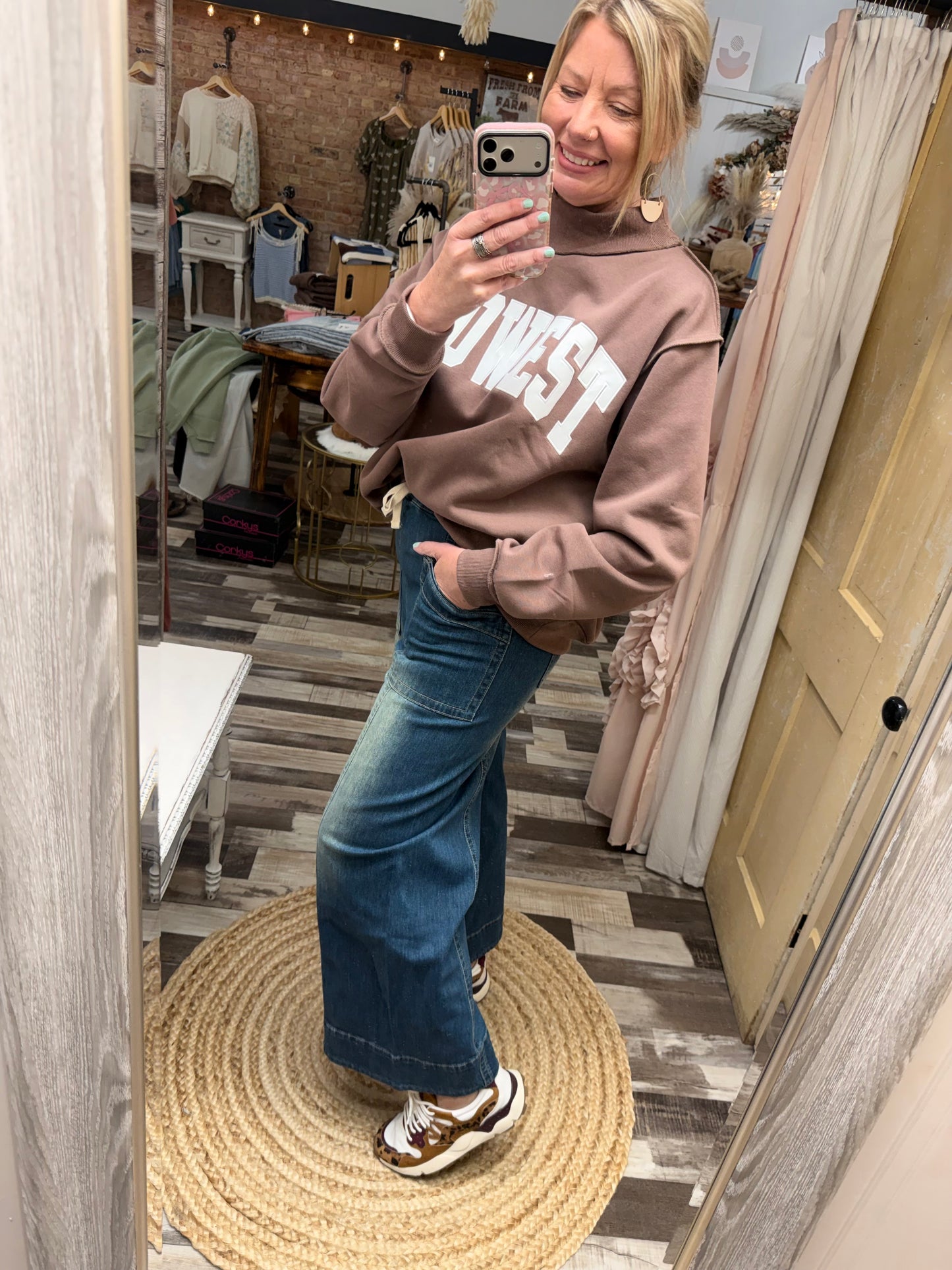 Midwest Mini Mock Pullover
