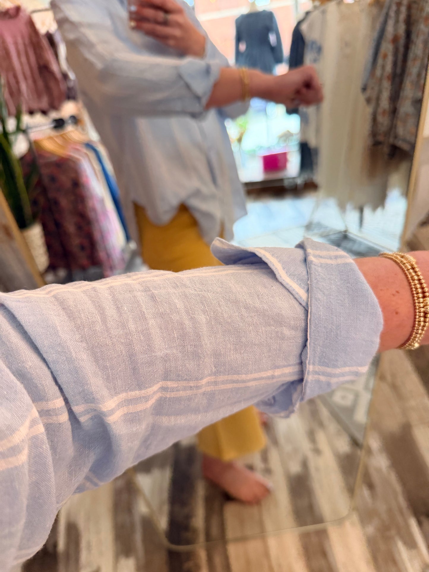 Z Supply Perfect Linen Striped Top