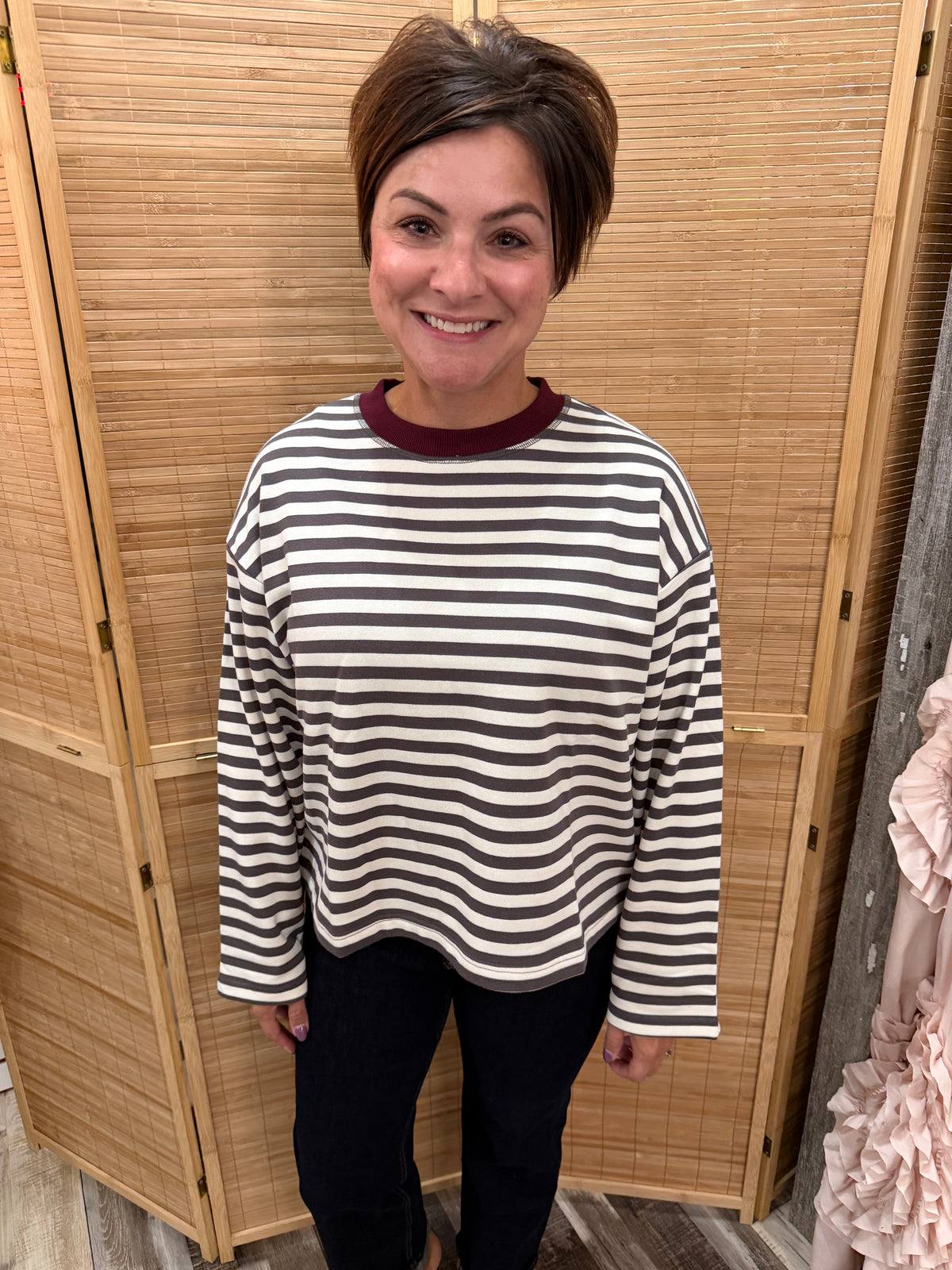 Laid Back Color Block Boxy Pullover