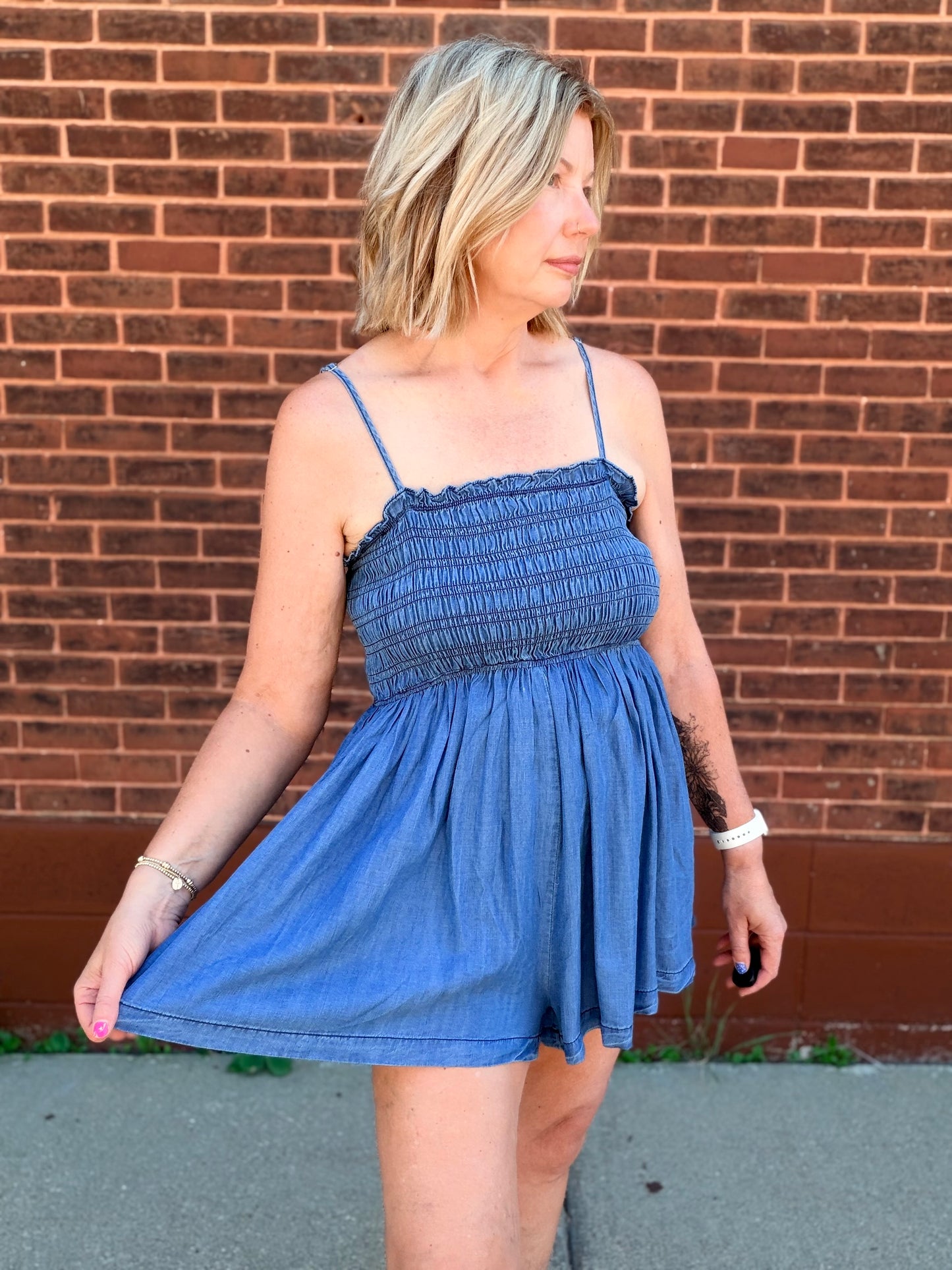 Summer Nights Ruched Romper